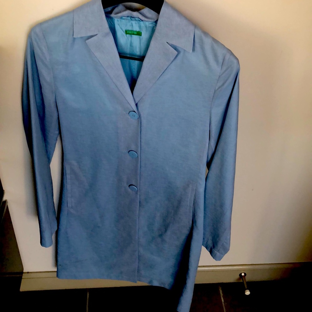 United Colors of Benetton long blazer blue size 38